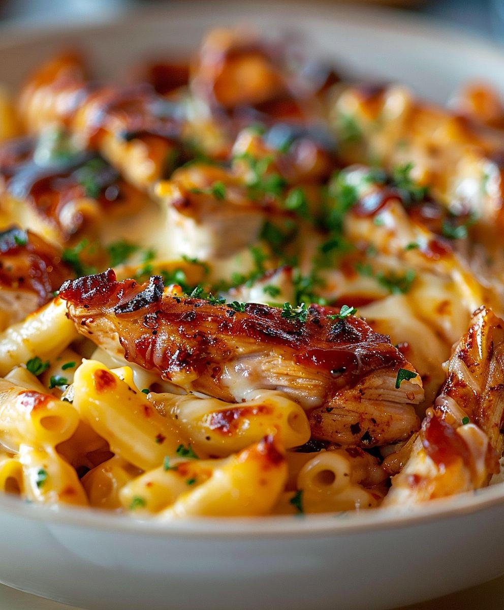 BBQ Chicken Mac and Cheese