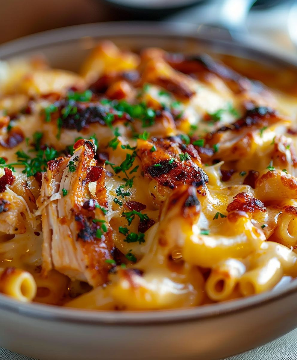 BBQ Chicken Mac and Cheese