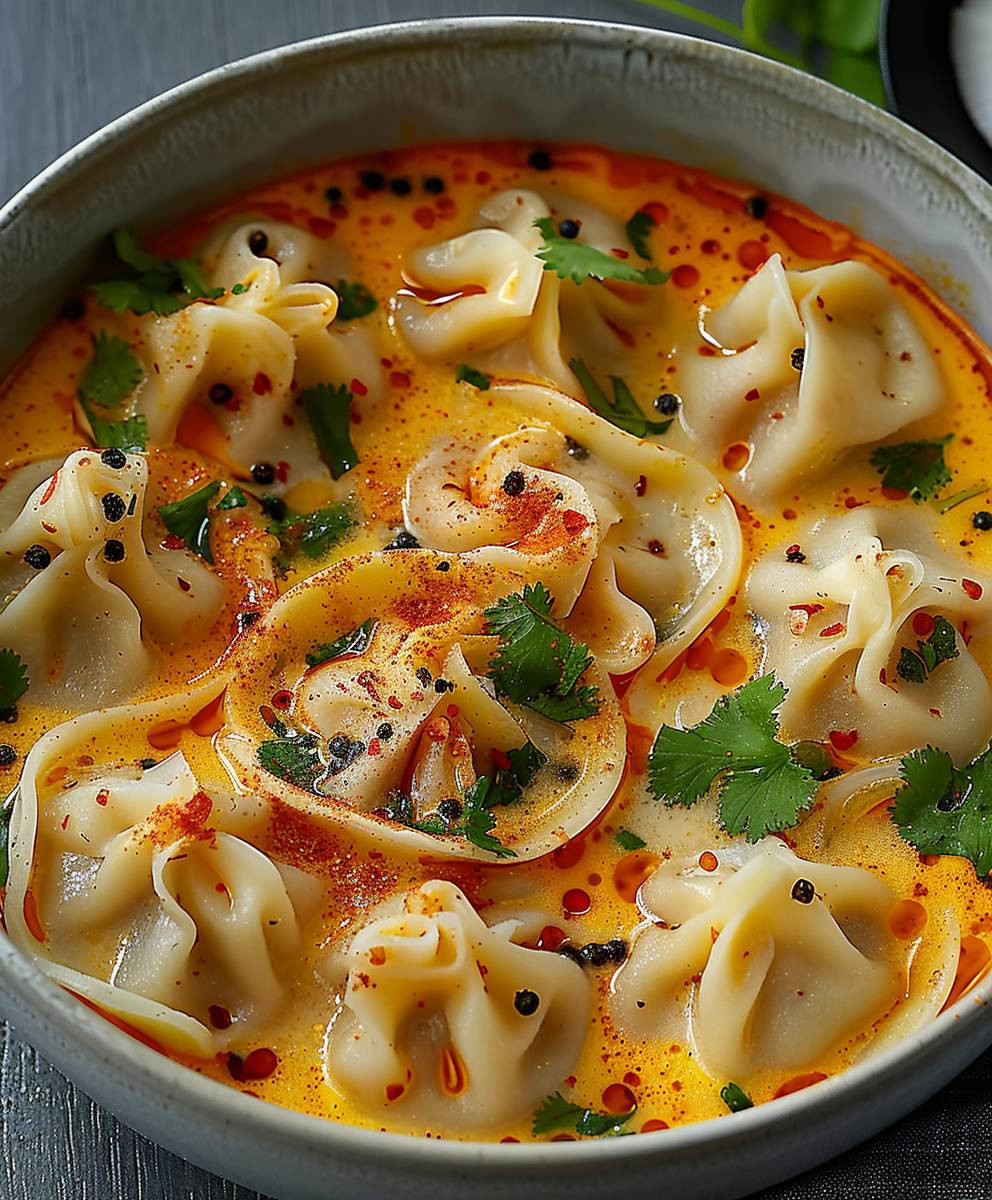 Coconut Curry Dumpling Soup