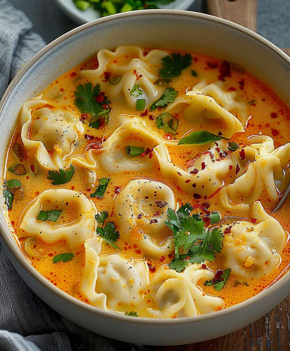 Coconut Curry Dumpling Soup