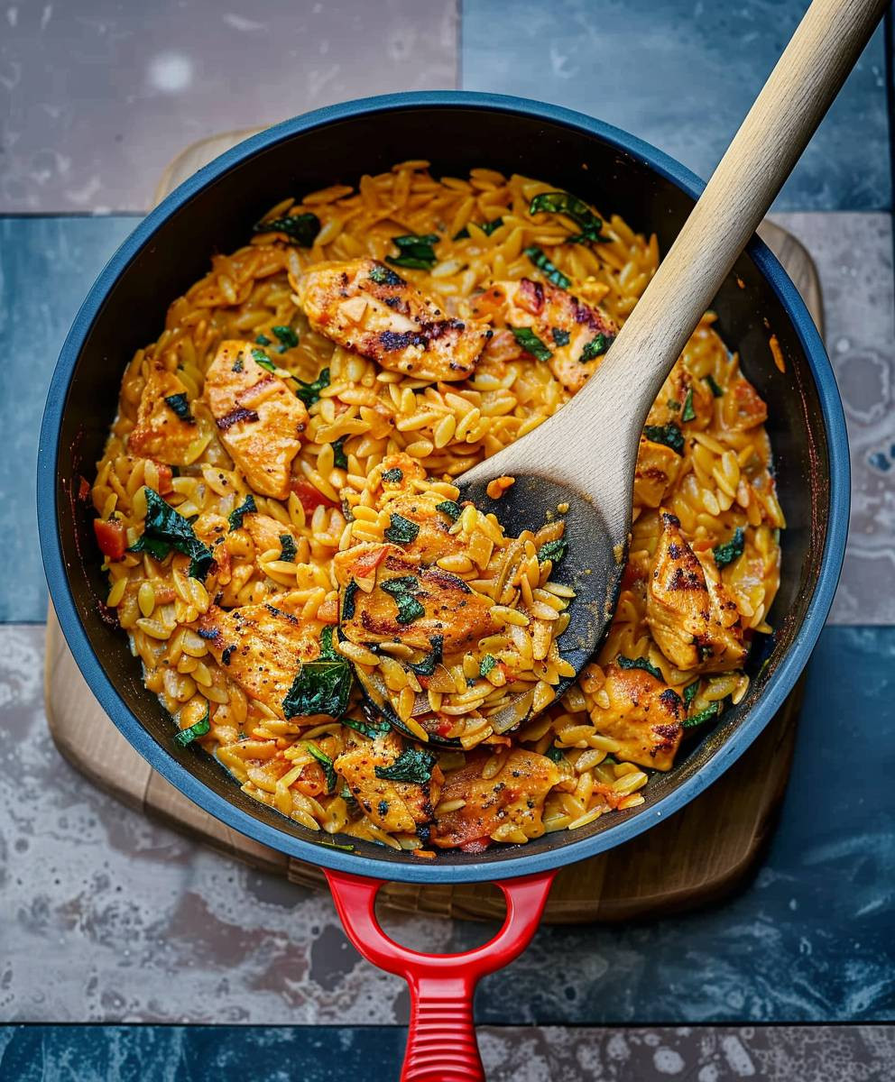Cajun Chicken Orzo Pasta