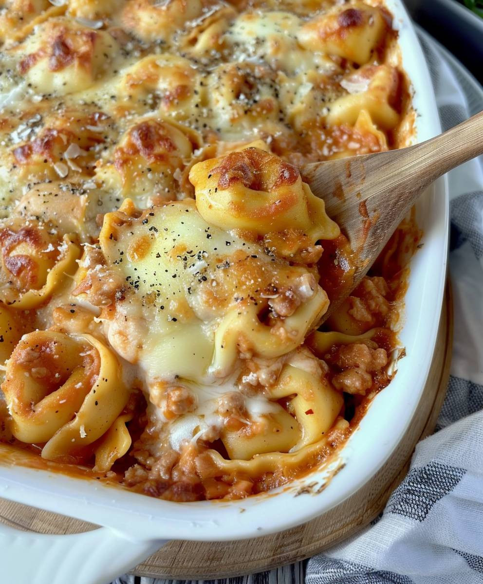 Cheesy Baked Tortellini