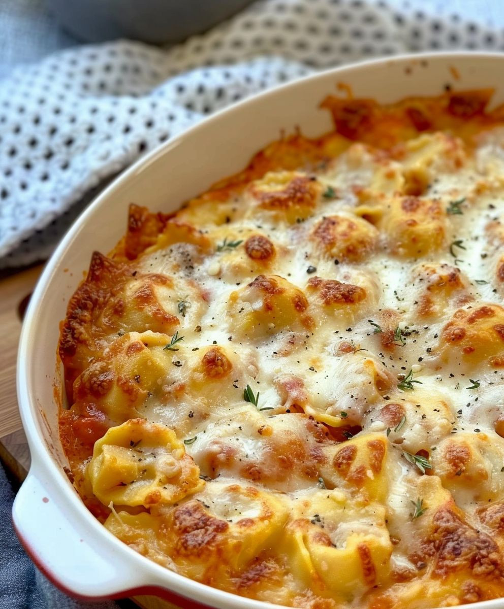 Cheesy Baked Tortellini