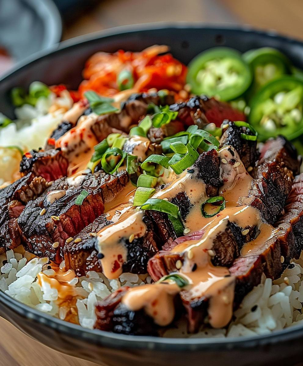 Korean BBQ Steak Bowls