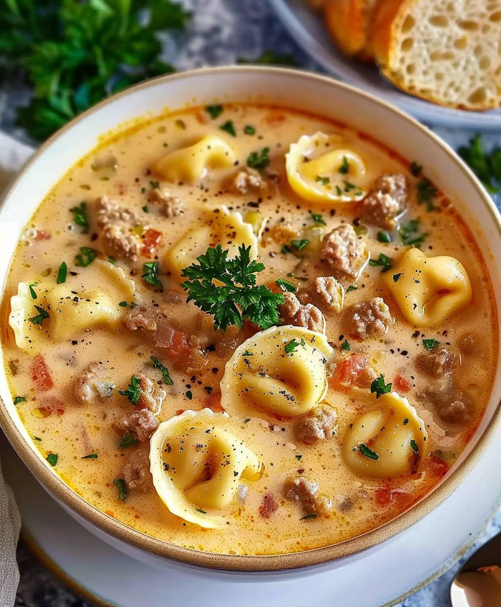Creamy Tortellini Soup