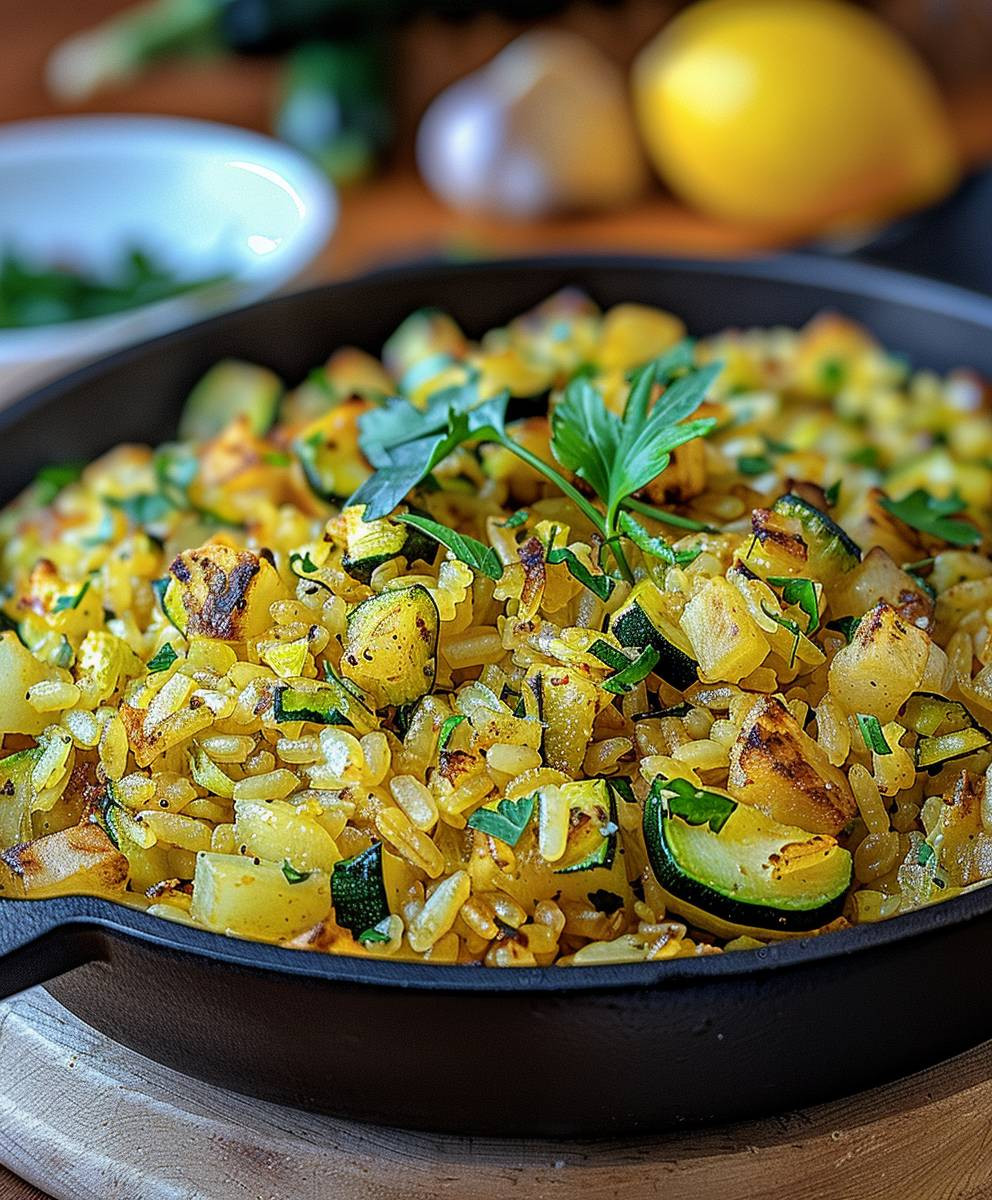 Zucchini Rice Skillet