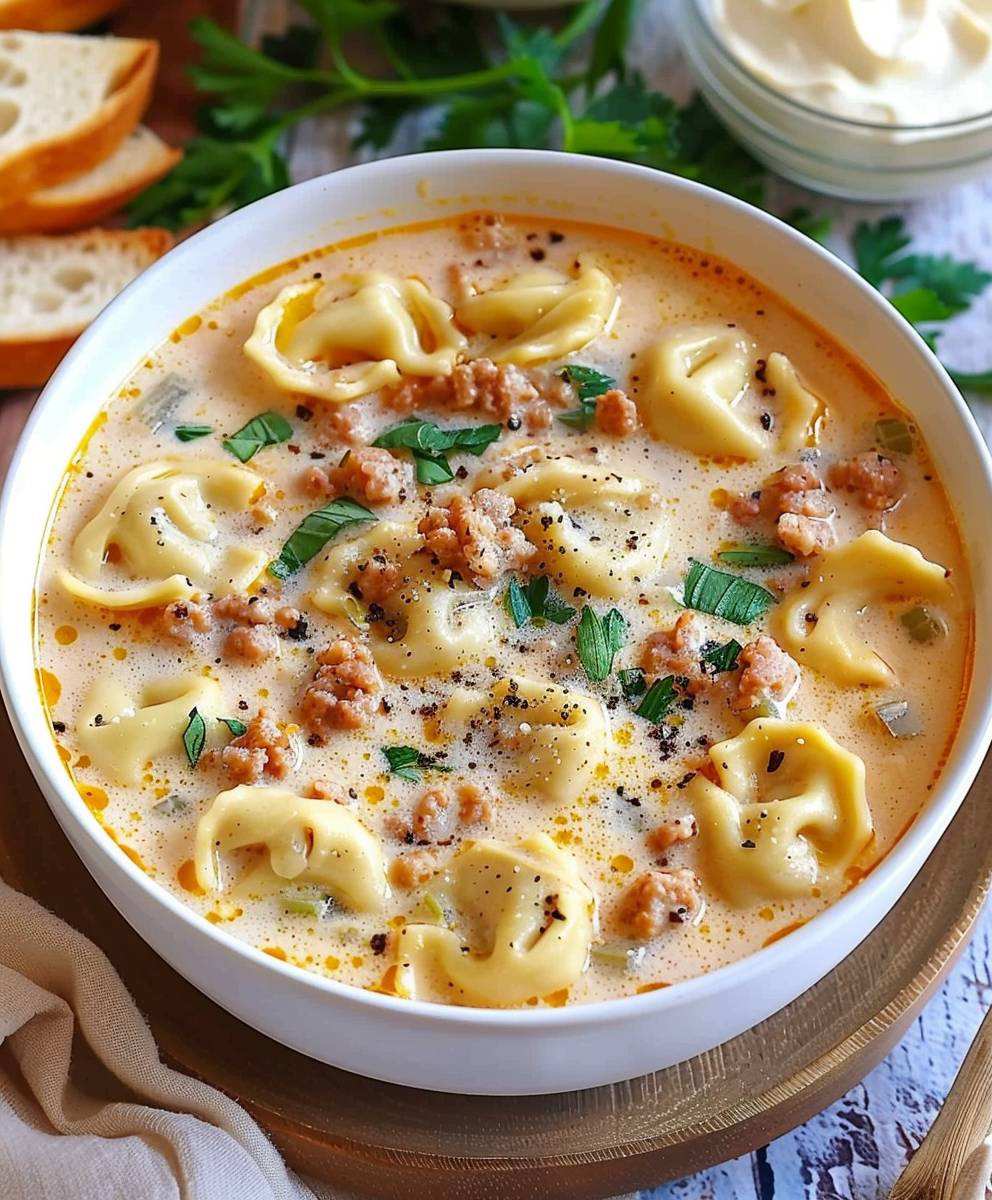 Creamy Tortellini Soup