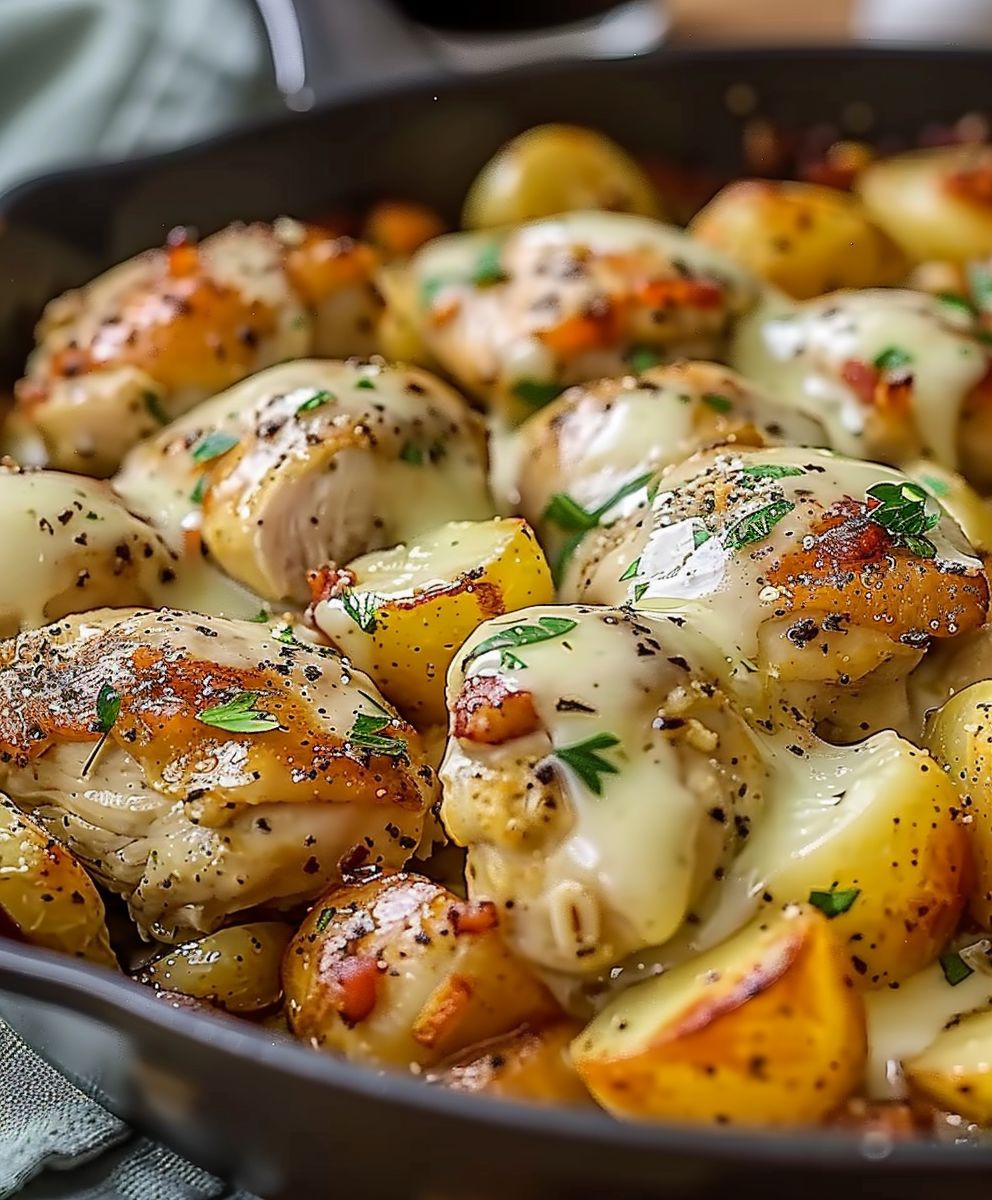 One Pan Garlic Parmesan Chicken
