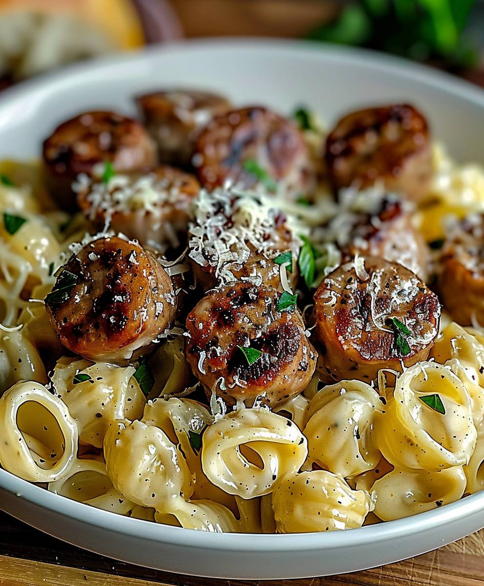 Garlic Butter Sausage Pasta