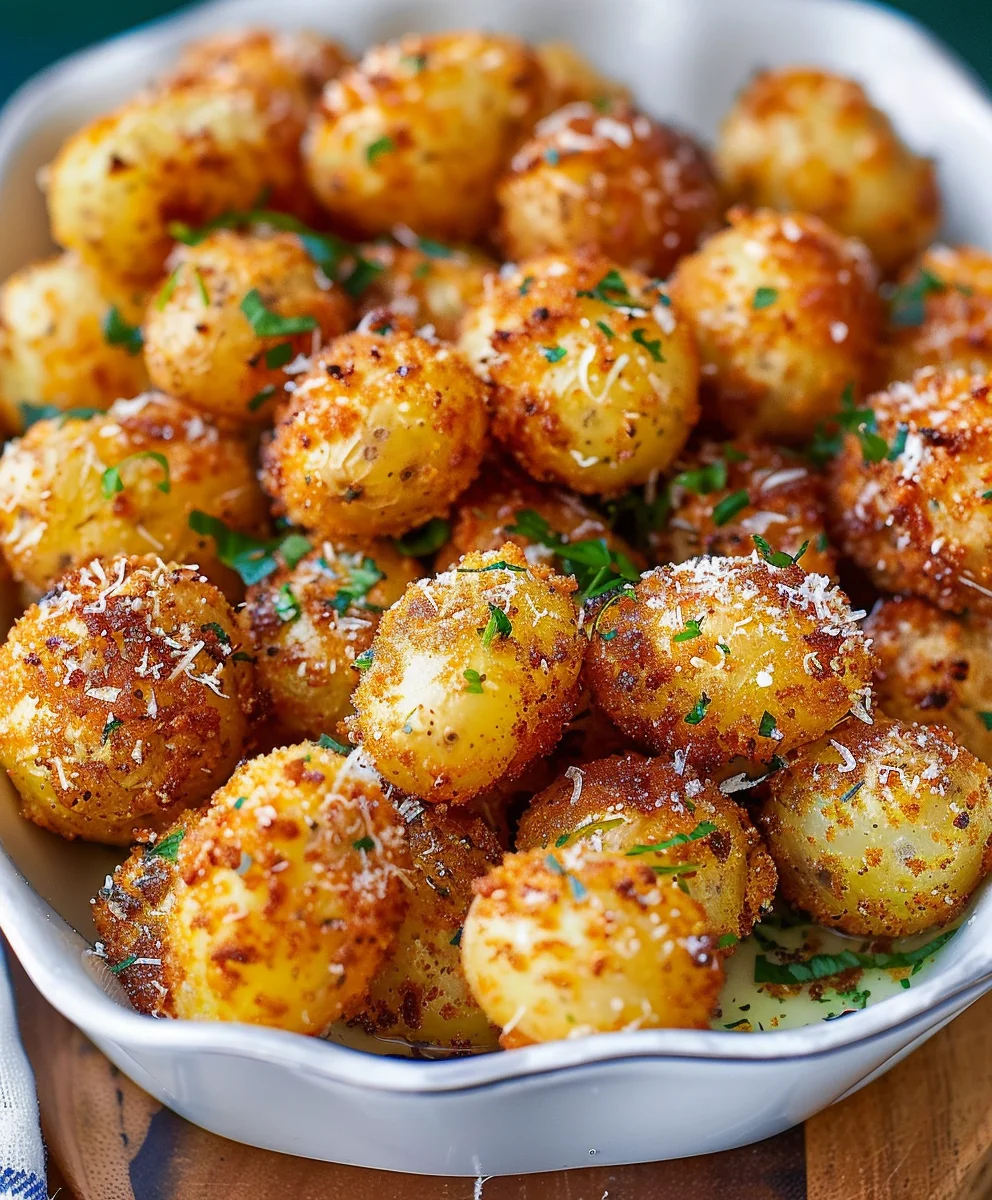 Crispy Parmesan Crusted Baby Potatoes: The Perfect Side Dish