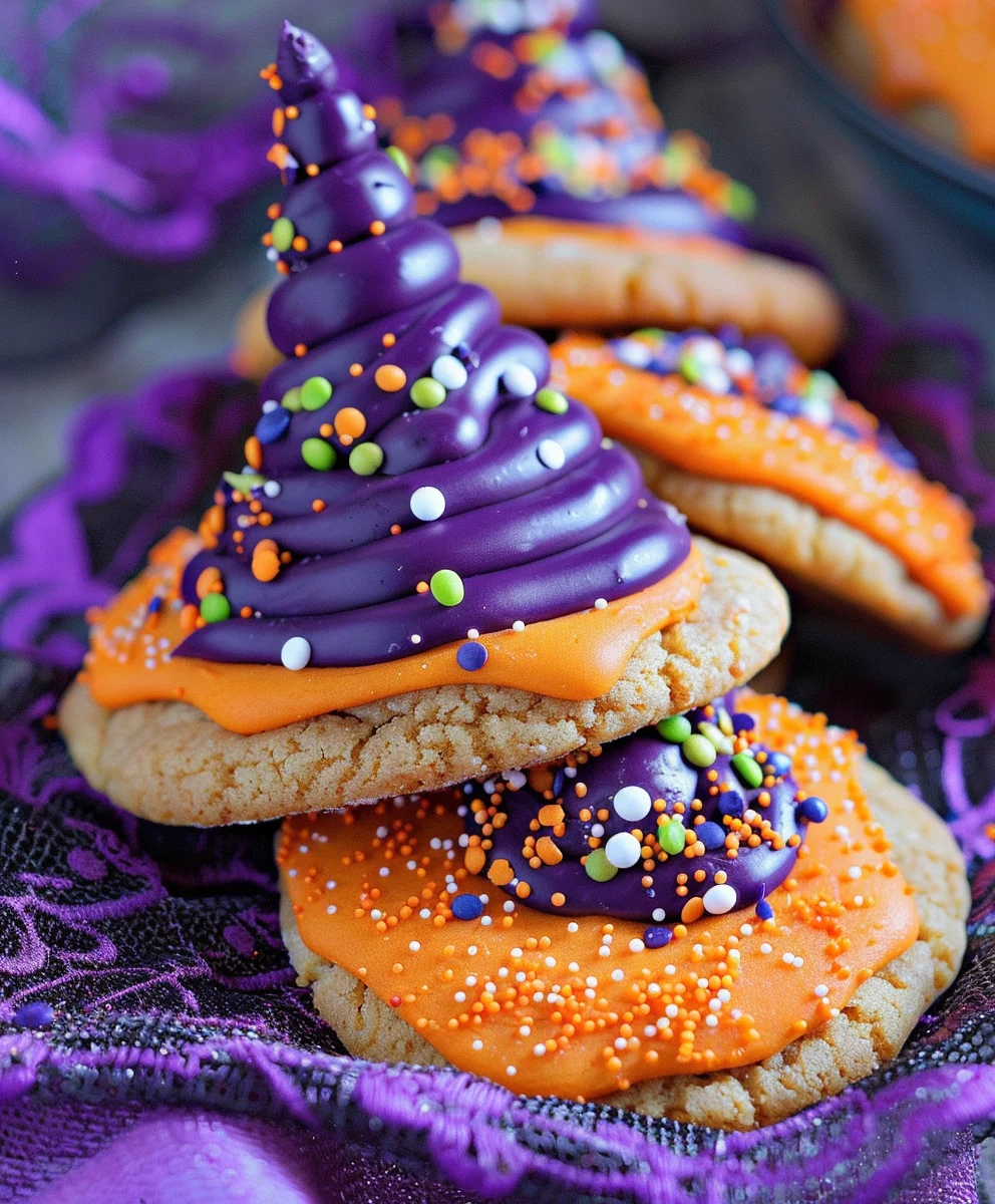 Witch Hat Cookies: Spooky Fun & Easy Halloween Treat!