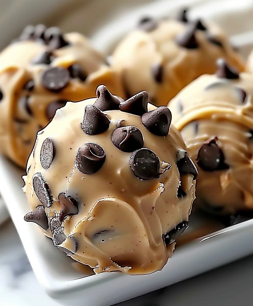 Frozen Greek Yogurt Peanut Butter Bites Chocolate Chips