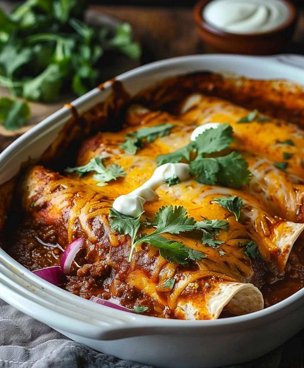 Mouthwatering Birria Enchiladas: Ultimate Beef Feast!