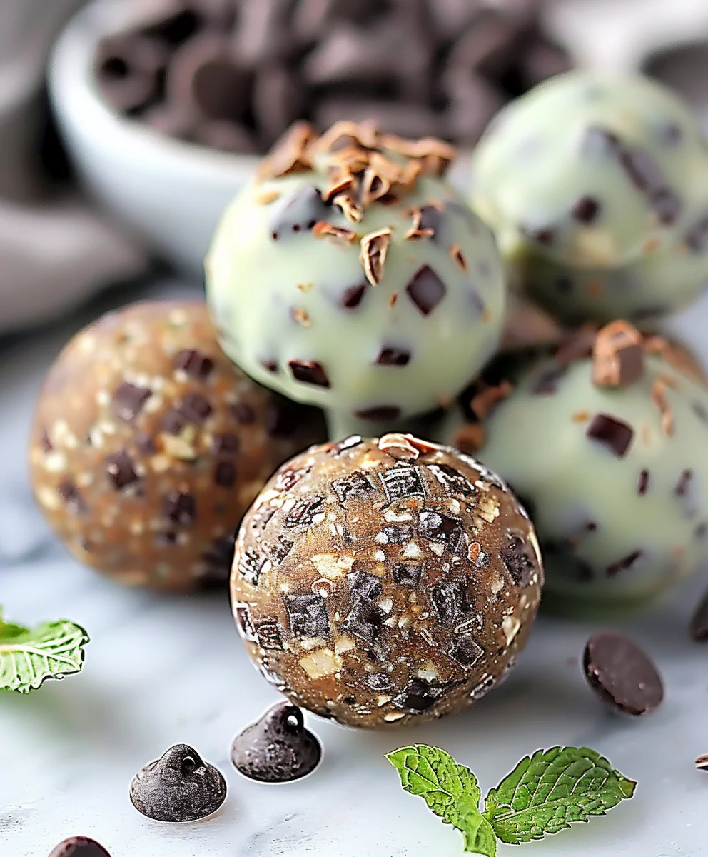 Boost Energy: Mint Chocolate Chip Protein Balls Recipe