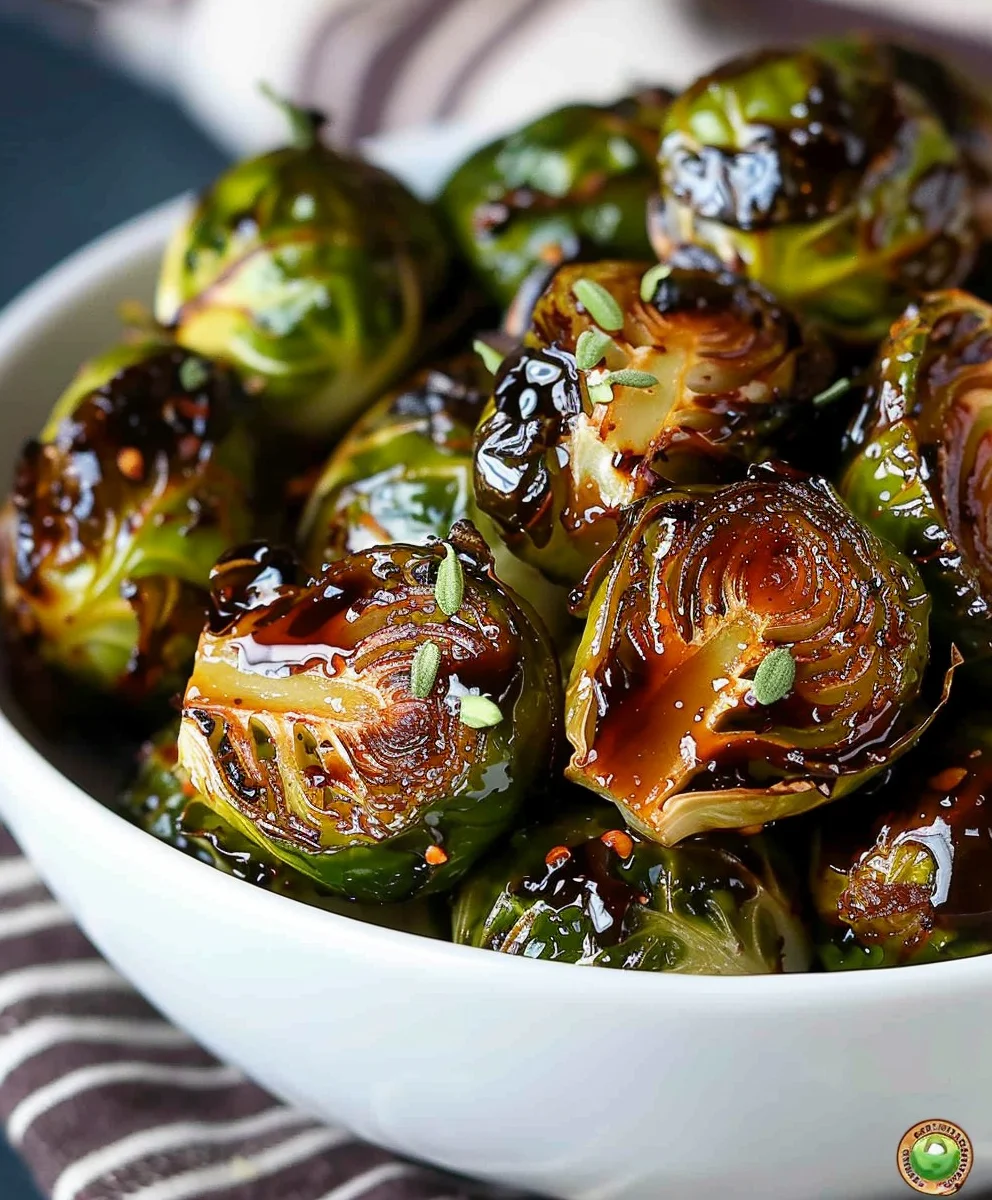 Crispy Honey Balsamic Brussels Sprouts