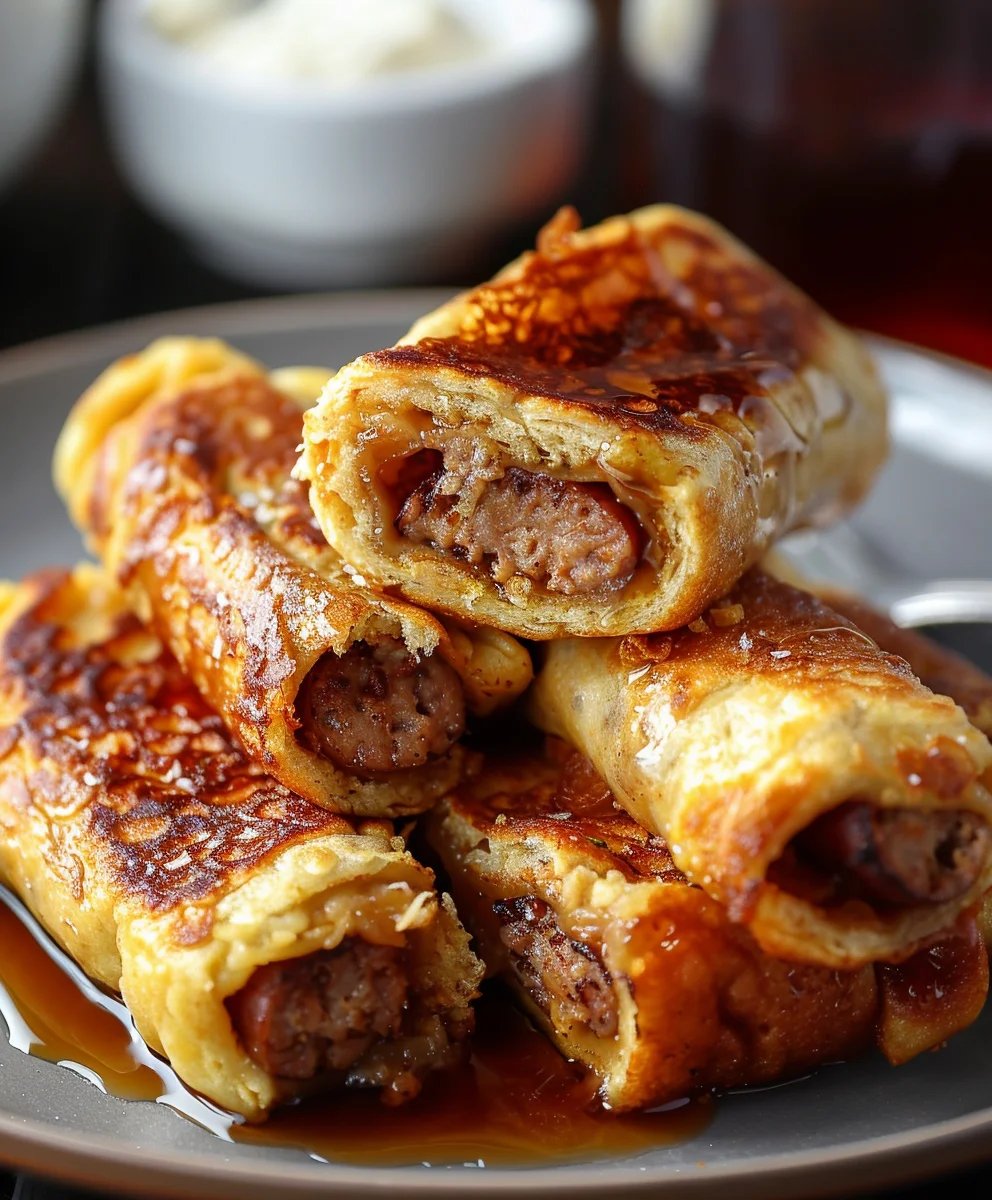 Beef Sausage French Toast Roll-Ups: Easy Breakfast Fun!