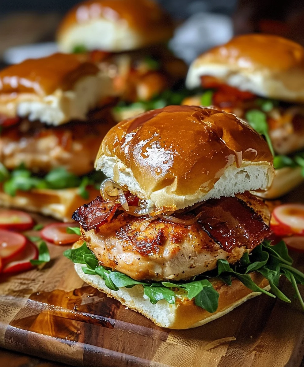 Maple Chicken Beef Bacon Sliders: Sweet & Savory Bites!