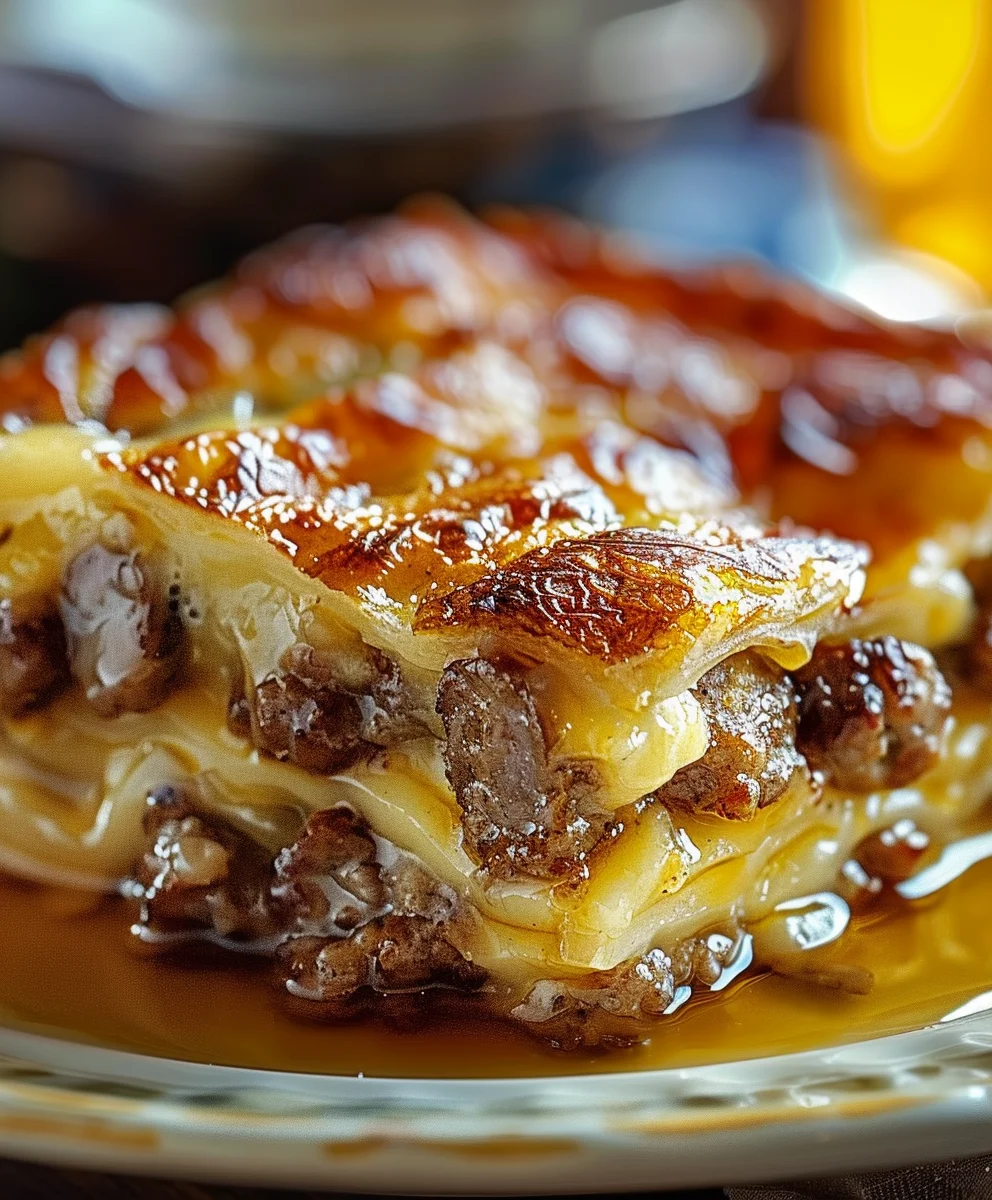 Pancake Beef Sausage Casserole: Easy Family Breakfast!