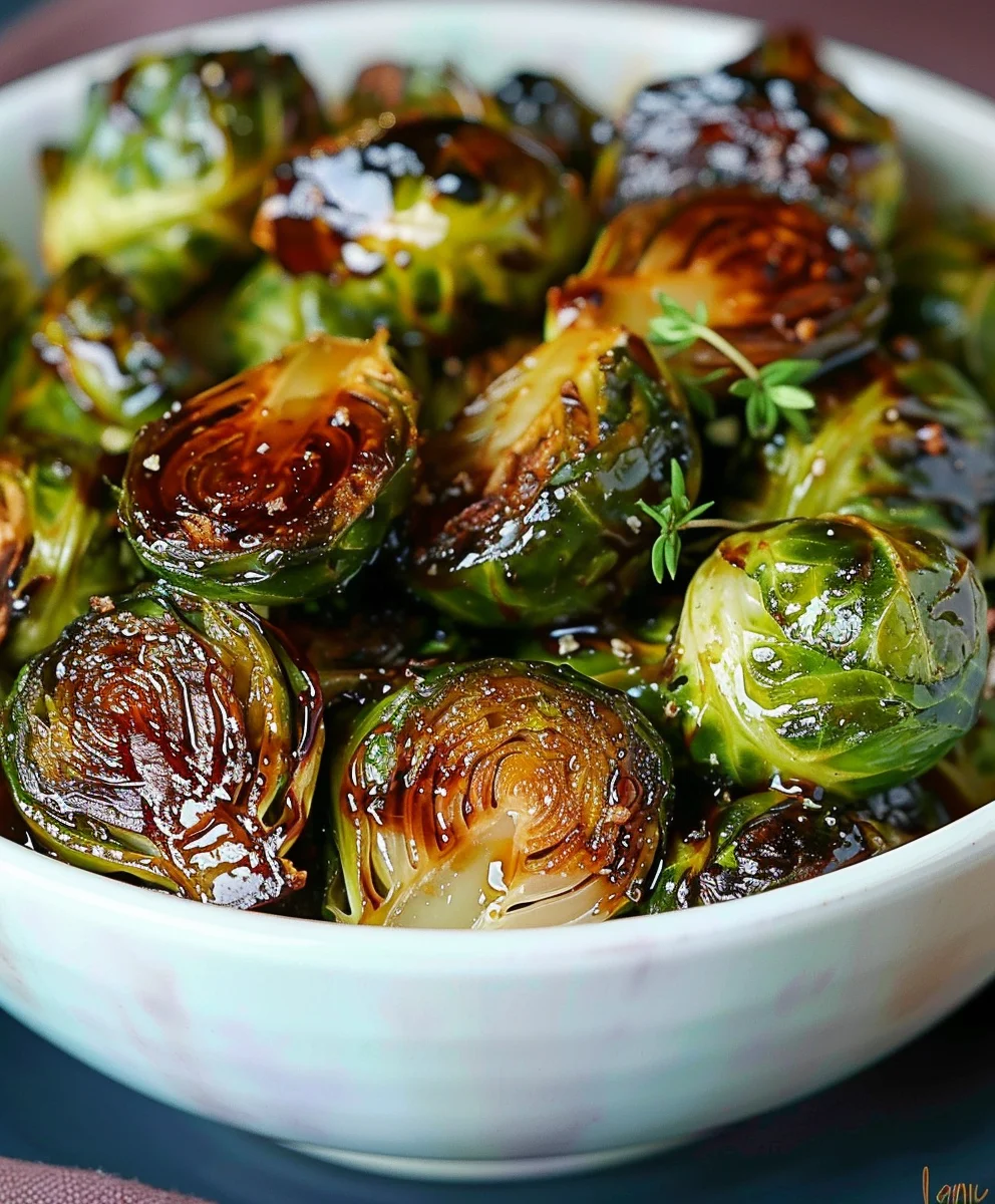 Best Crispy Honey Balsamic Brussels Sprouts Ever!