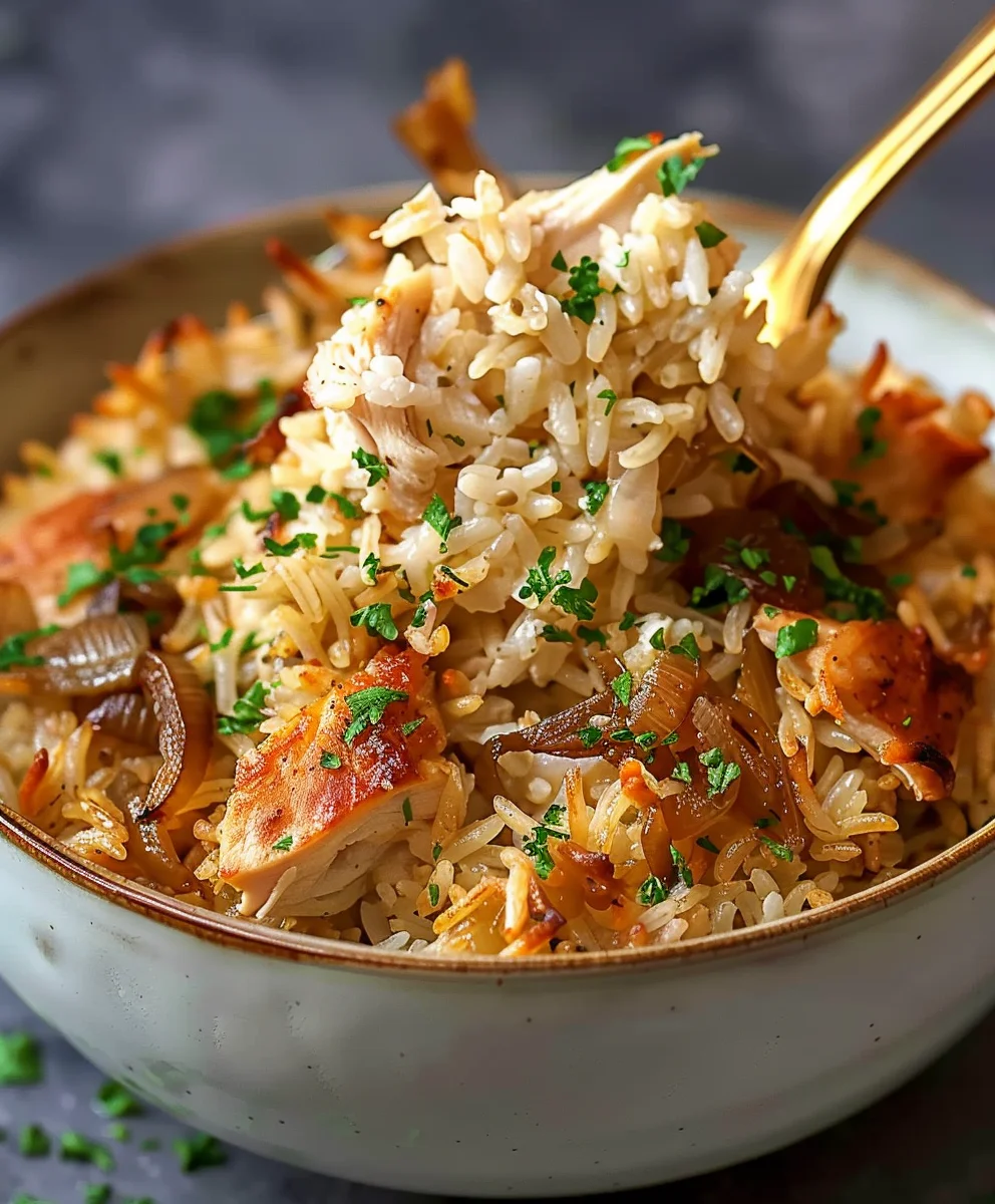 Ultimate French Onion Chicken Rice: Hearty & Flavorful Dish