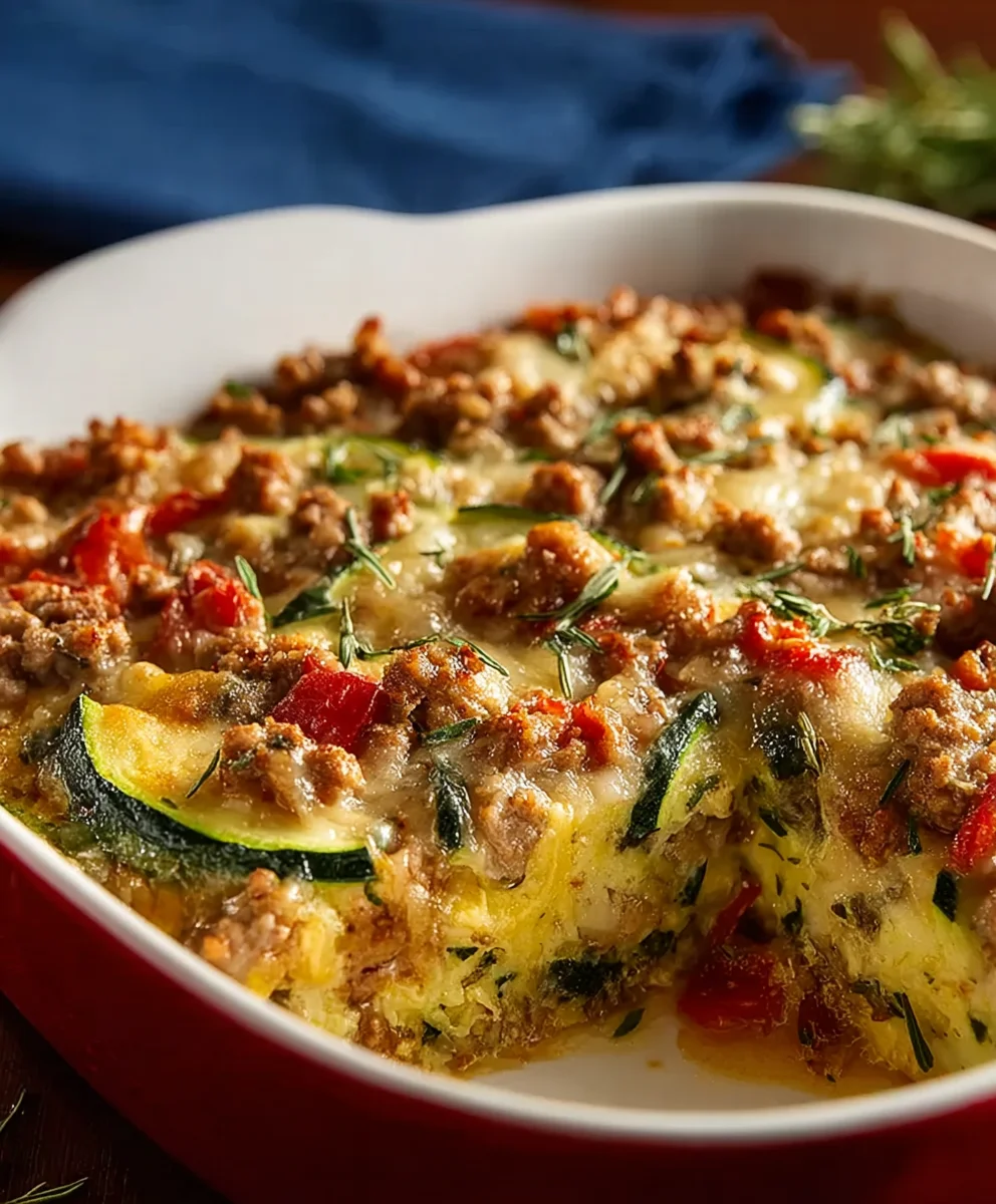 Ground Turkey Zucchini Casserole: Healthy Comfort Food!