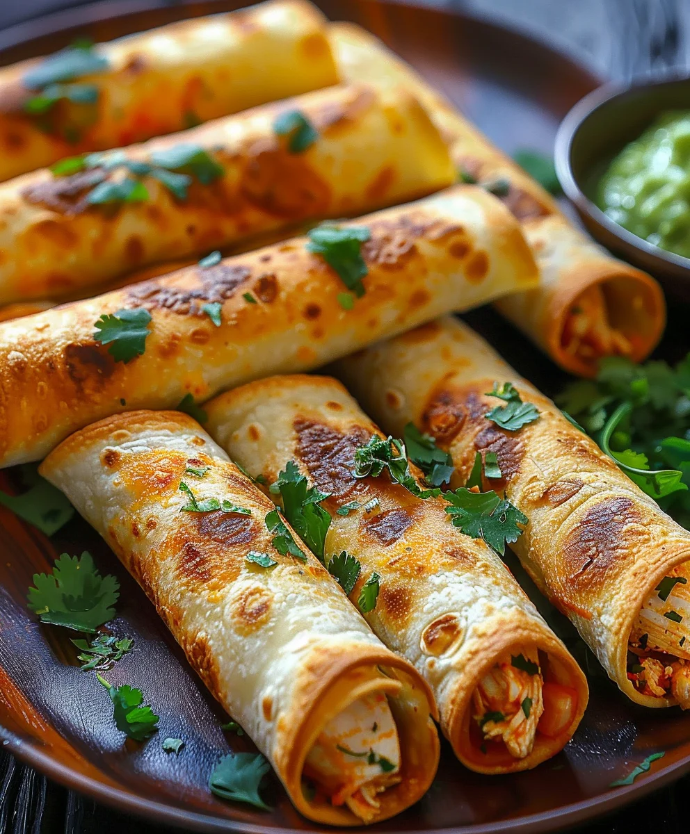 Crispy Oven Baked Chicken Taquitos: Quick & Easy Recipe