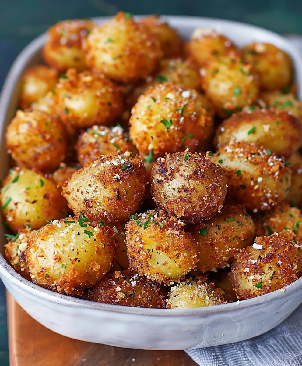Crispy Parmesan Crusted Baby Potatoes: The Ultimate Side!