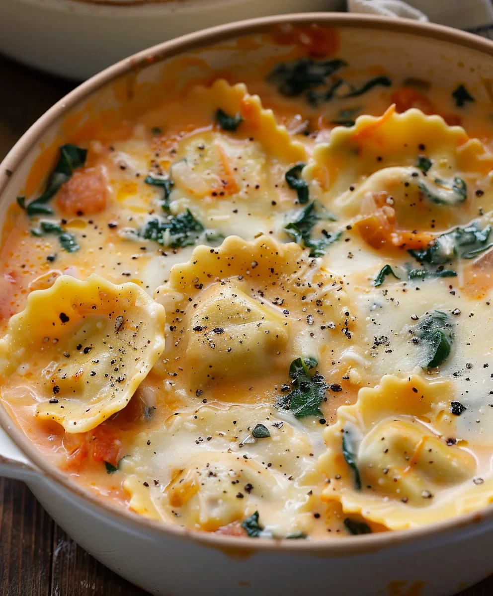 Hearty Creamy Tuscan Ravioli Soup – Pure Comfort Food