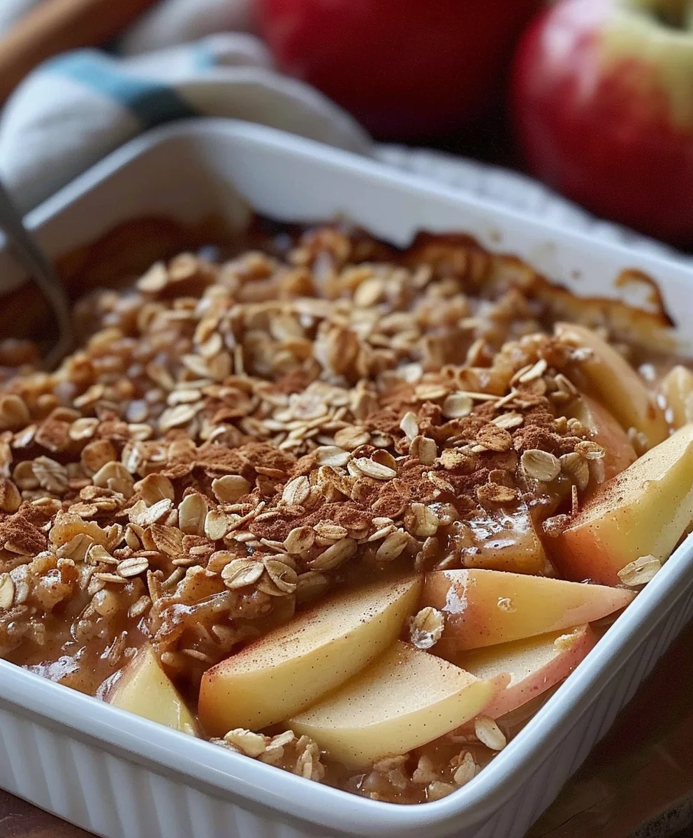 Amish Style Apple and Cinnamon Baked Oatmeal