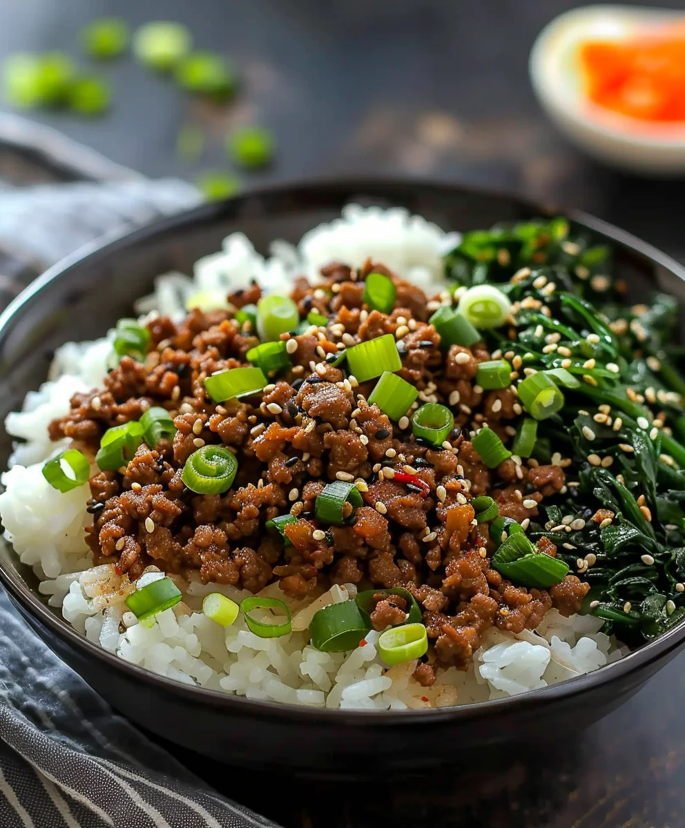Easy Korean Ground Beef Bowl