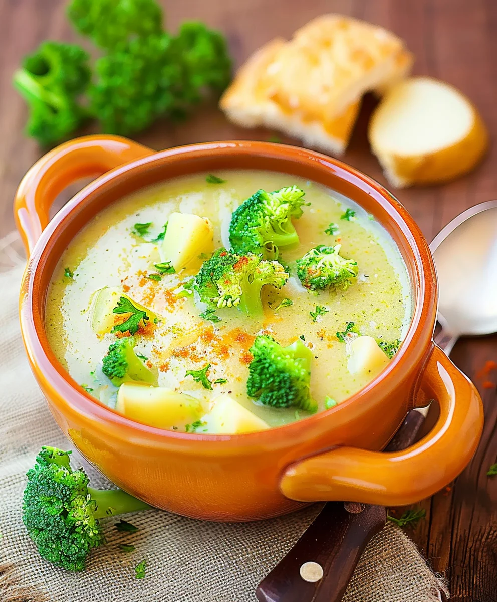 Comforting Loaded Broccoli Cheese Potato Soup Recipe