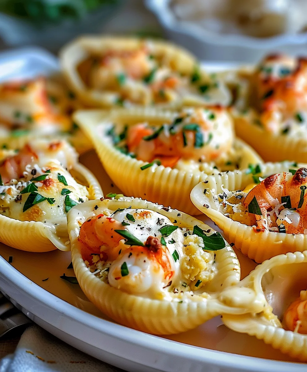 Creamy Seafood Stuffed Shells: Easy & Delicious Dinner!