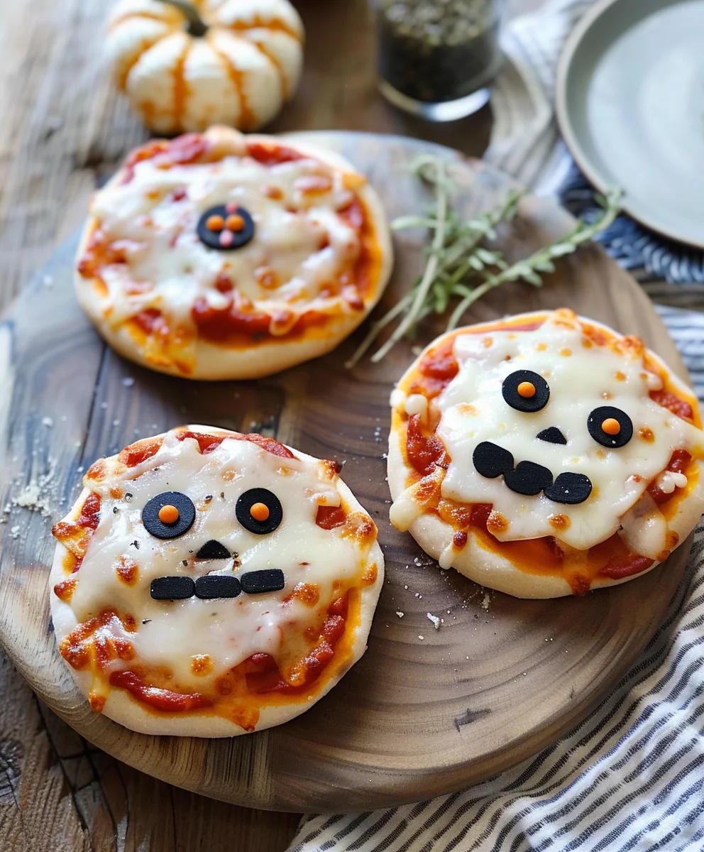 Spooky Halloween Mini Pizzas: Easy Recipe for Kids & Parties
