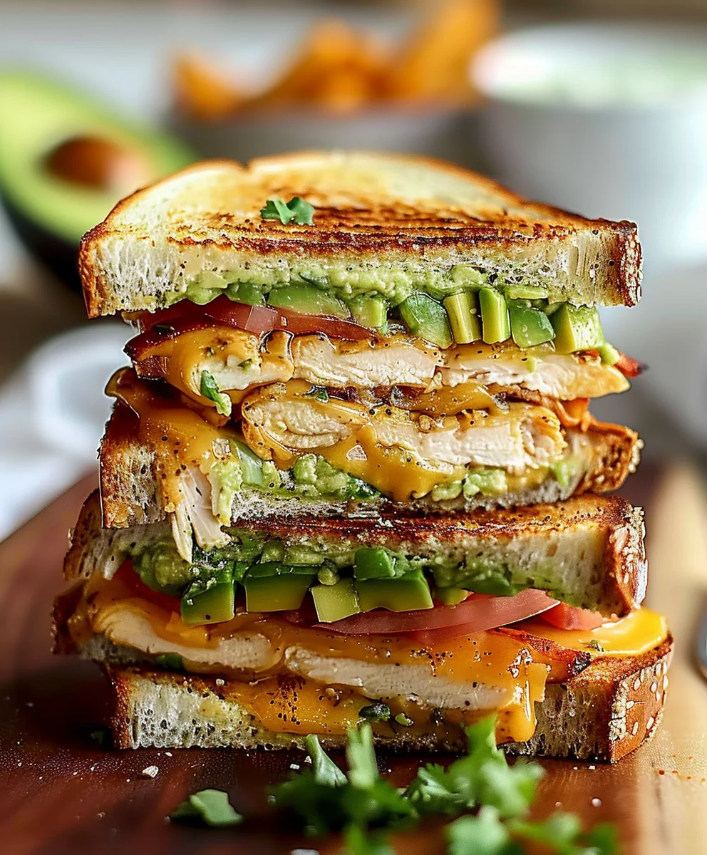 Chicken Avocado Melt Sandwich: Easy, Cheesy & Delicious!