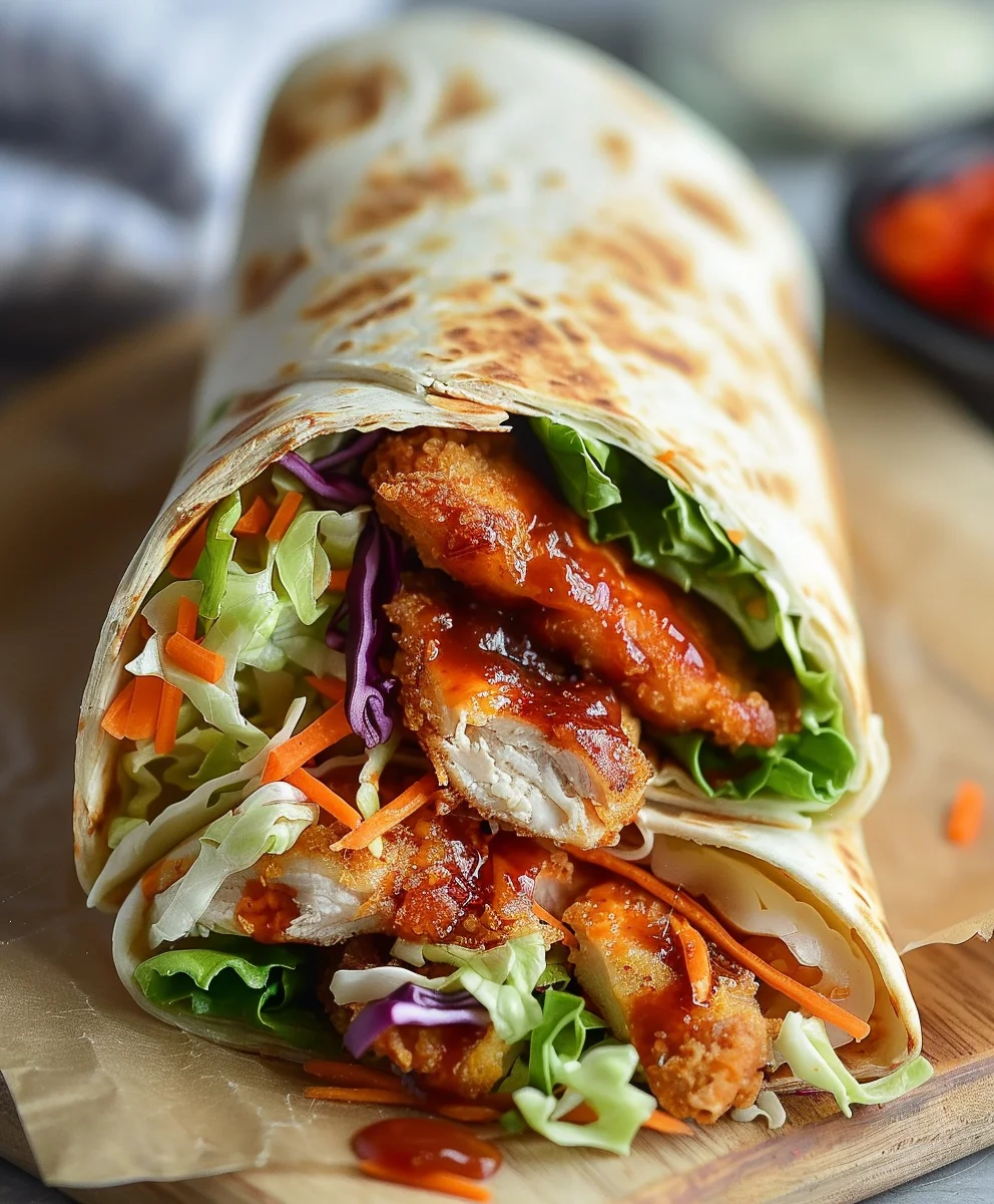 Crispy BBQ Chicken Wrap