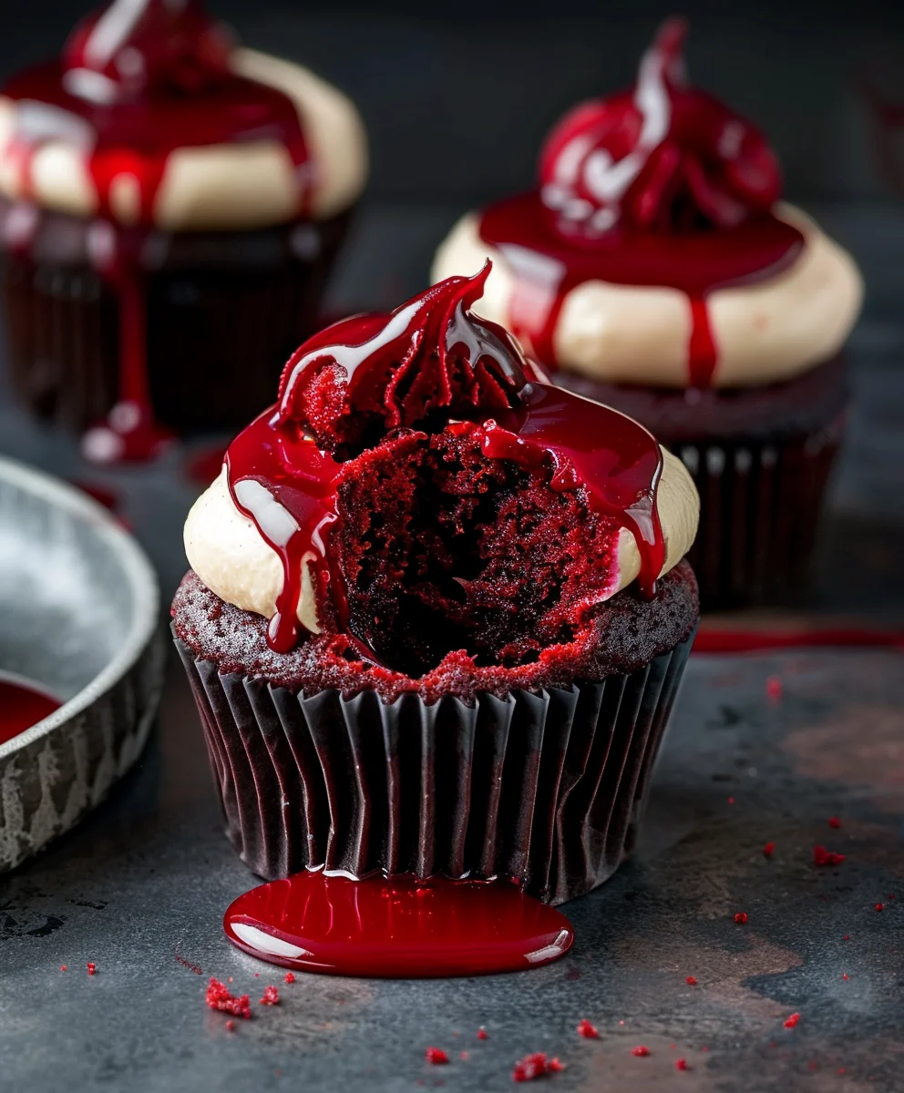 Vampire Bite Halloween Cupcakes: Spooky & Delicious!