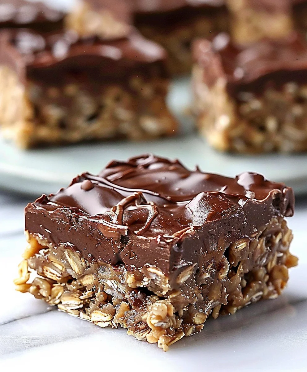 No-Bake Chocolate Oatmeal Bars