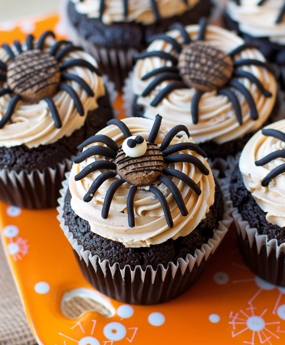 Cookies Scream Spider Cupcakes