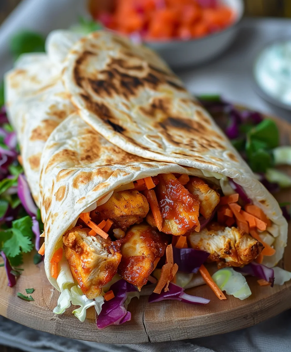 Crispy BBQ Chicken Wrap: Flavorful & Easy Recipe!