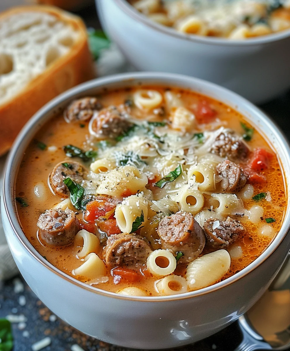 Hearty Parmesan Italian Beef Ditalini Soup Recipe