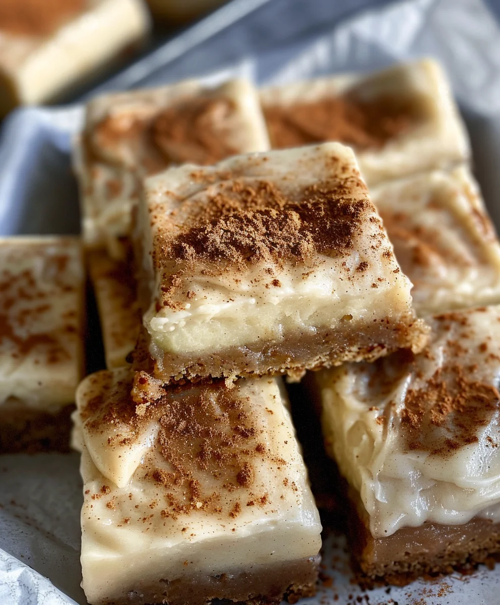 Irresistible Apple Cinnamon Blondies with Maple Cream Cheese