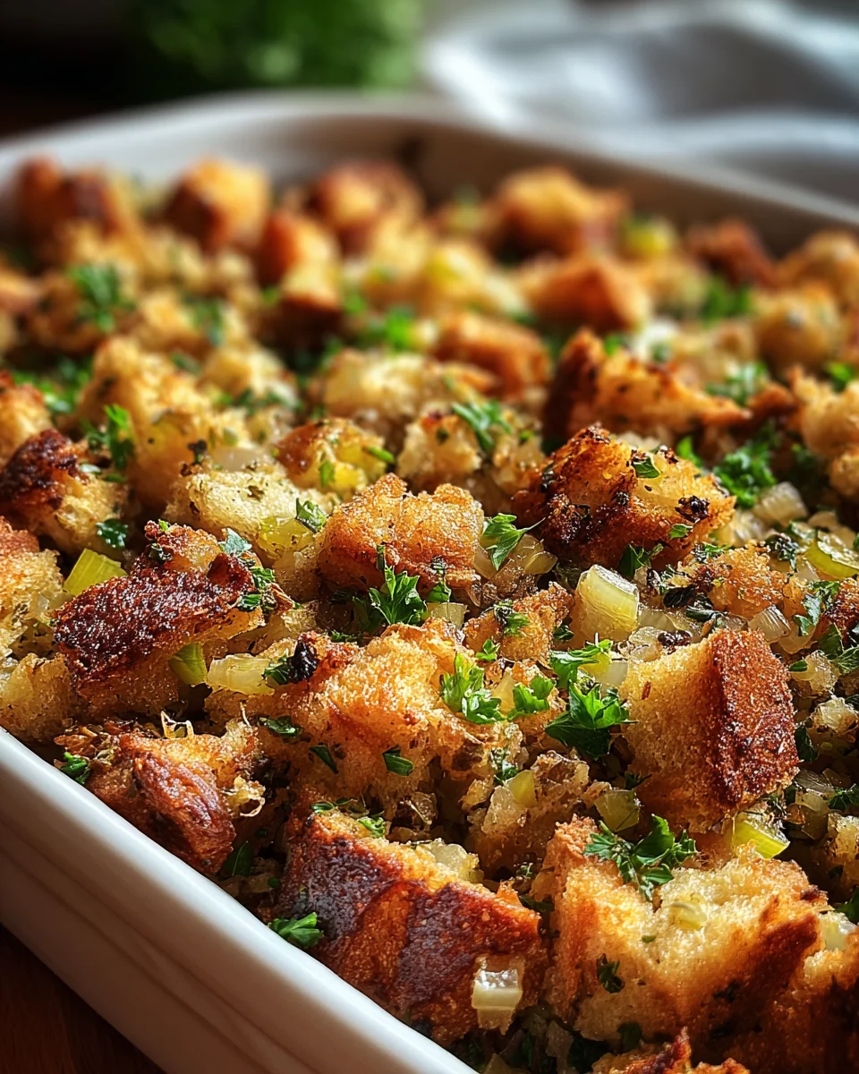 Delicious Grandmas Thanksgiving Stuffing Recipe