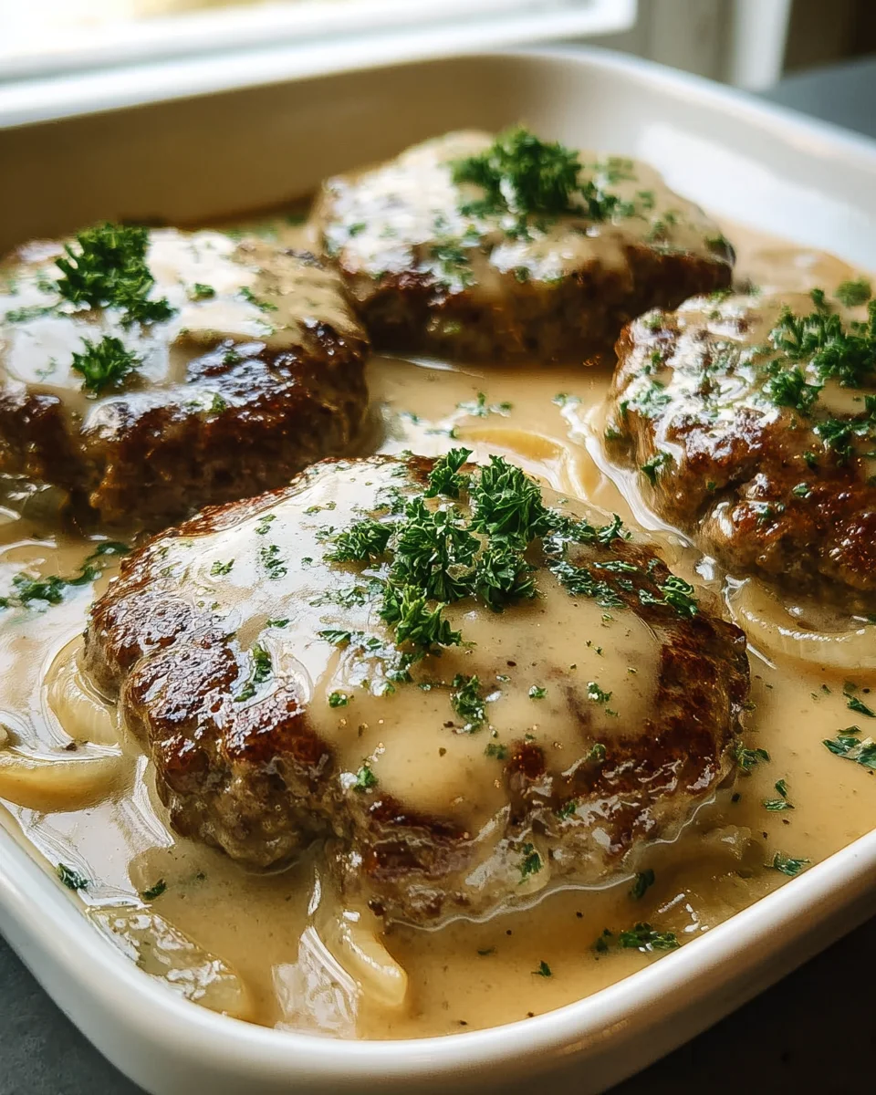 Amish Beef Hamburger Steak Bake: Easy Family Dinner!