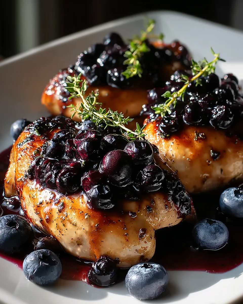 Blueberry Thyme Chicken: A Sweet & Savory Dinner Delight