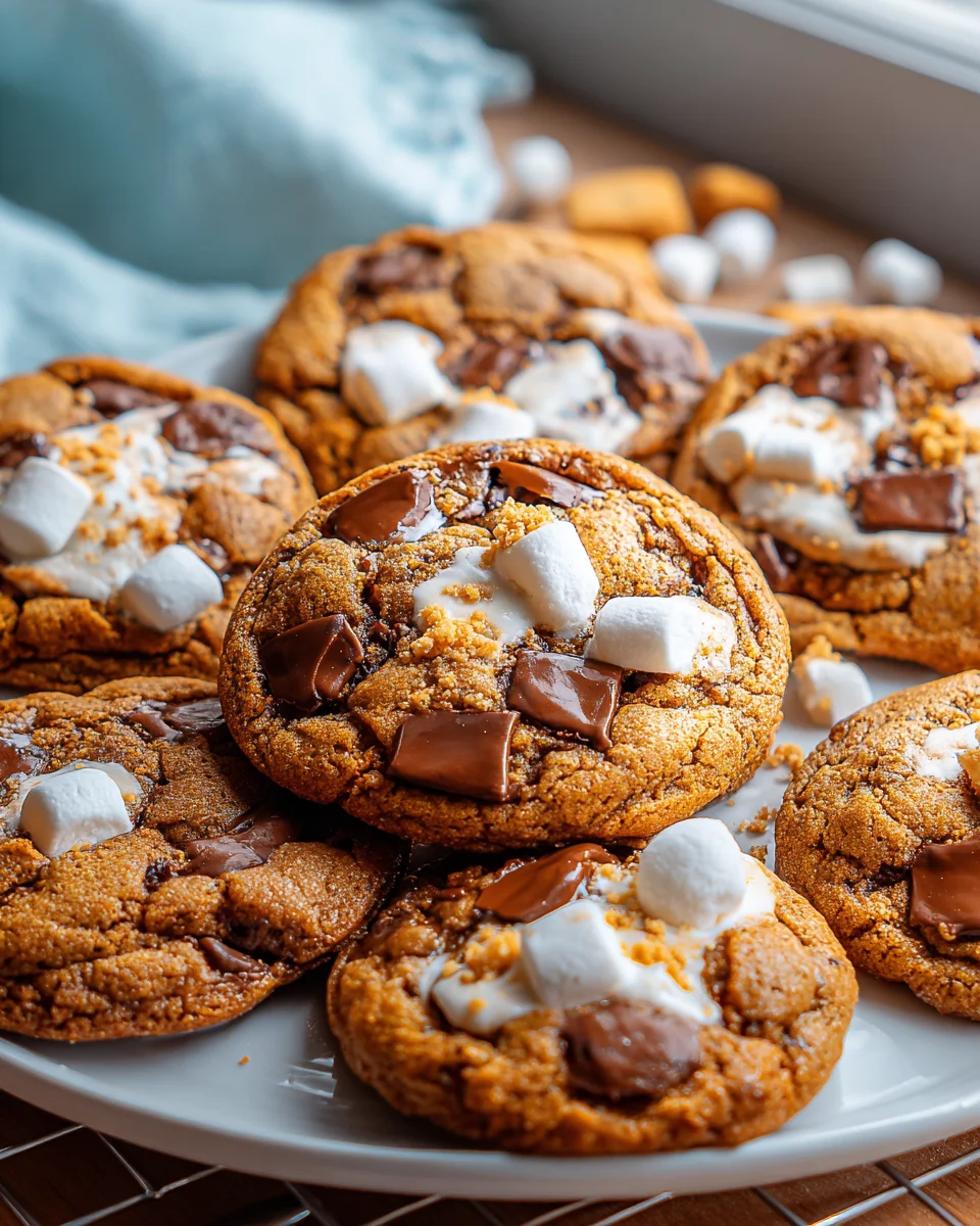 Irresistible Pumpkin Smores Cookies - Perfect for Fall!
