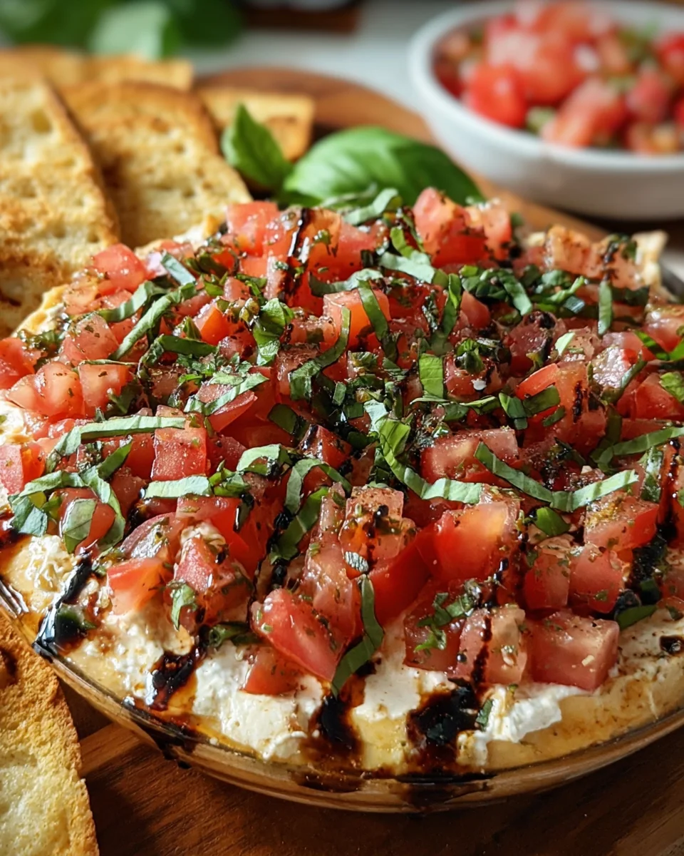 Bruschetta Dip: Vibrant Flavor, Delightful Appetizer!