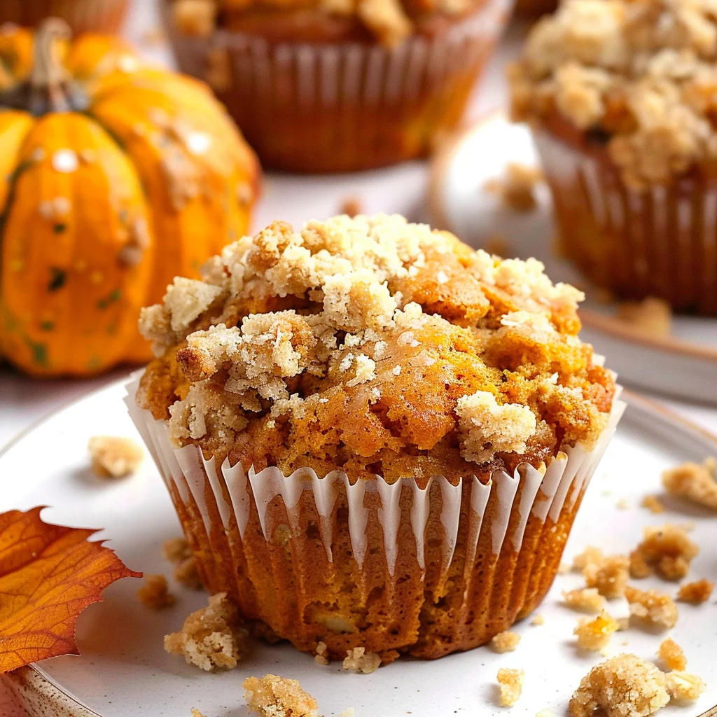 Apple Pumpkin Muffins With Crumb Topping