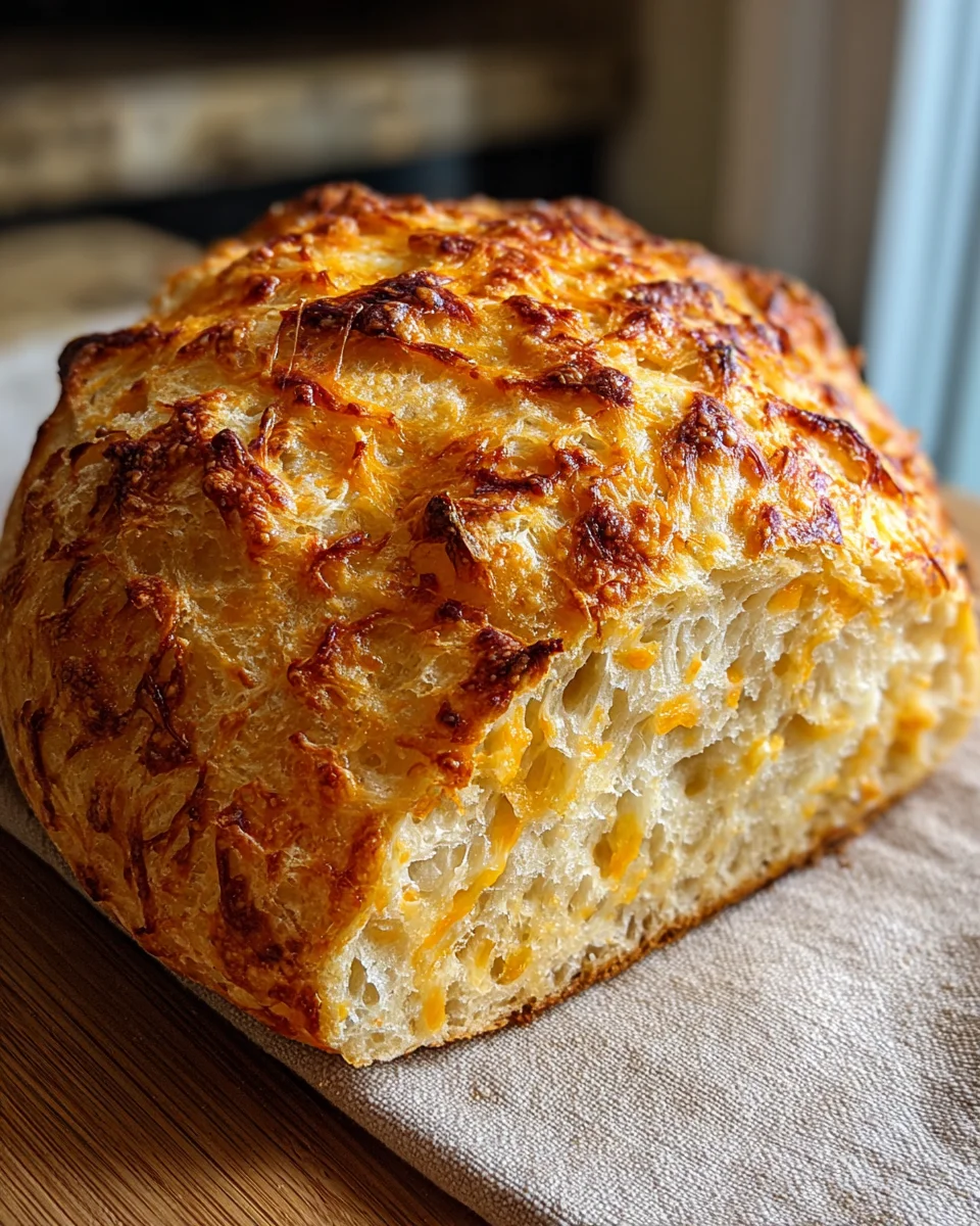 No Knead Cheese Bread: The Easiest Cheesy Loaf You'll Make!