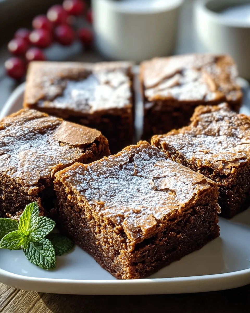 Gingerbread Brownies: Chewy, Spicy & Irresistible Treat!