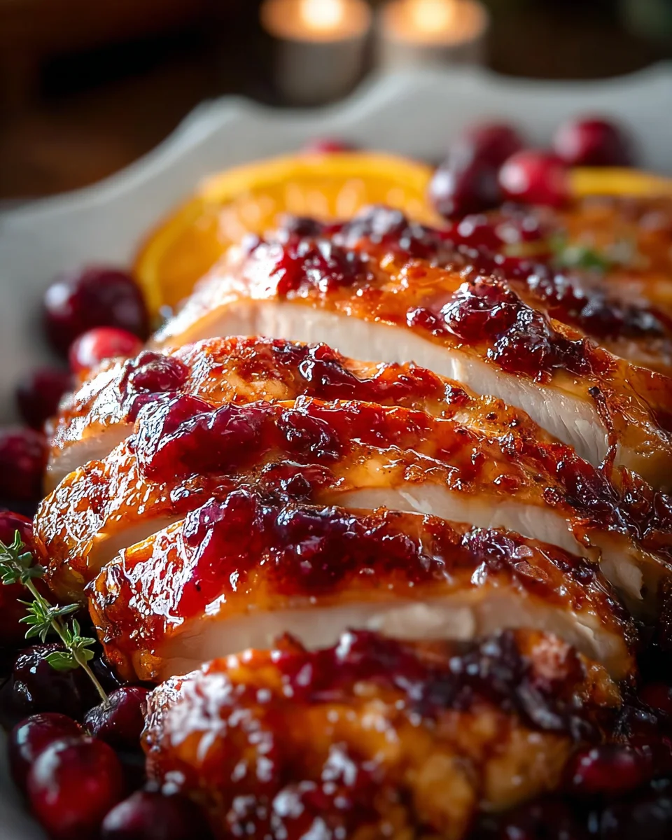 Delicious Cranberry Orange Glazed Turkey Breast Recipe